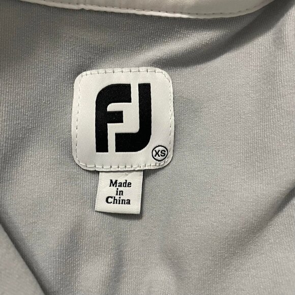 FootJoy Size XS  Top Vest Full Zip White Gray Golf Top - Picture 6 of 7